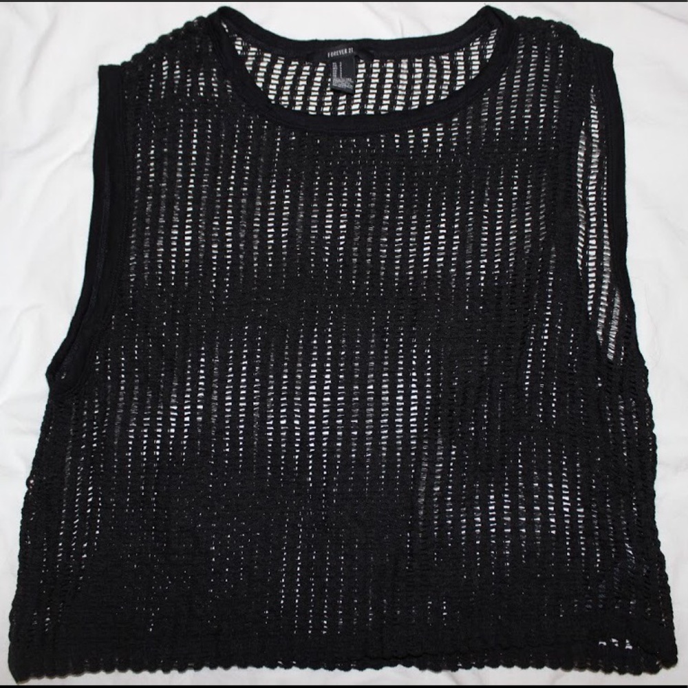 Forever 21 Black Knit Tank Top